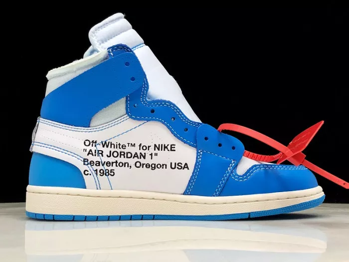 Cheap TB Off-White Air Jordan 1 Powder Blue UNC AQ0818-148 0118