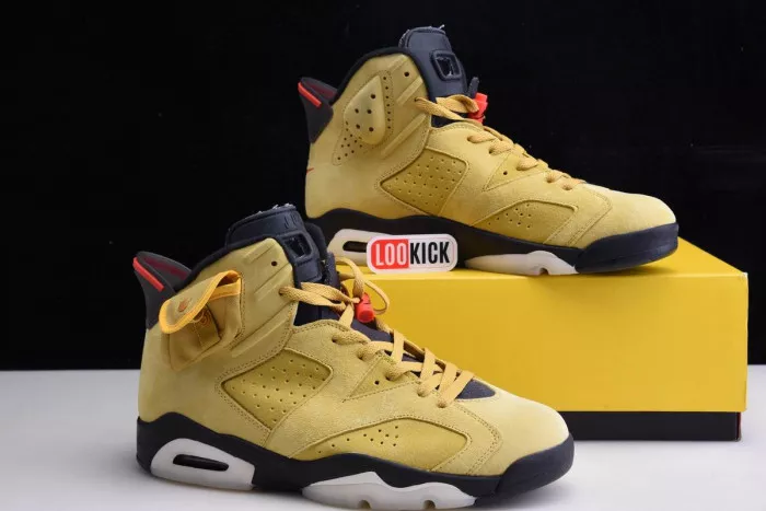 Cheap TB AIR JORDAN 6 YELLOW X TRAVIS SCOTT CN1084-300 0119