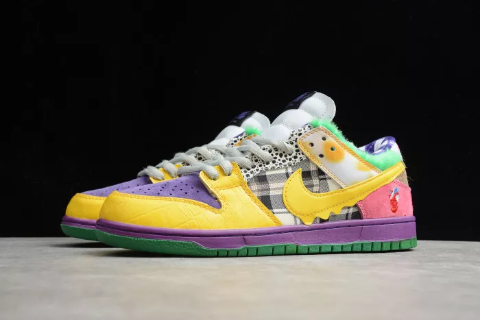 Cheap TB Nike SB Dunk Low Pro IW Purple Yellow-Violet-Pink 318403-137 0112