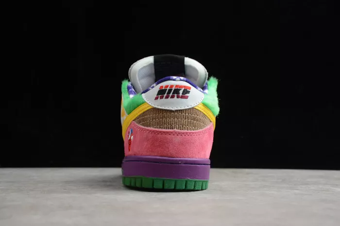 Cheap TB Nike SB Dunk Low Pro IW Purple Yellow-Violet-Pink 318403-137 0112