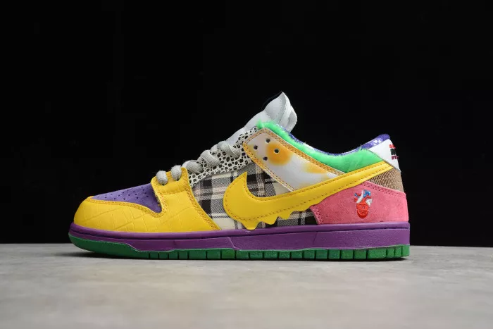 TB Nike SB Dunk Low Pro IW Purple Yellow-Violet-Pink 318403-137 0112