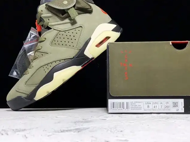 Reps TB 6 Olive Air Travis CN1084-200 Medium Jordan Scott x 0222