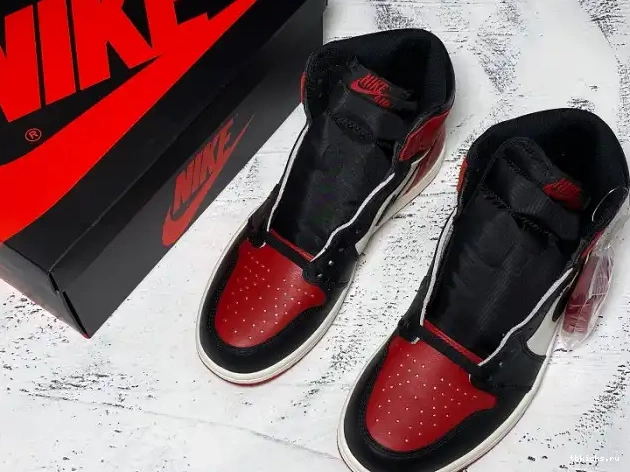 Reps TB Jordan 1 Retro Toe OG High 555088-610 Air Bred 0221