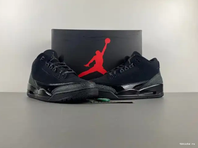 Reps TB Jordan Black 3 Cat Air CT8532-001 0226