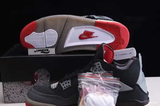 Cheap TB Retro Bred Off x White 4 CV9388-001 Jordan Air 0210