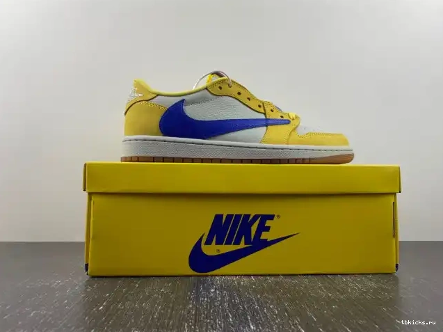 Reps TB Jordan Air 1 DZ4137-700 Canary Low OG x Travis Scott 0223