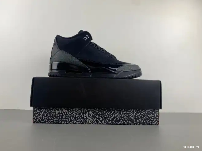 Reps TB Jordan Black 3 Cat Air CT8532-001 0226