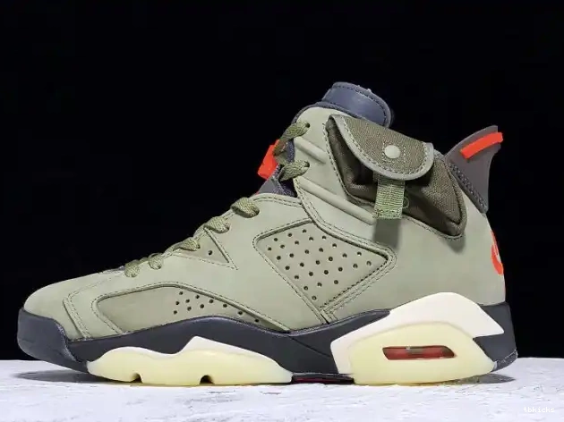 Reps TB 6 Olive Air Travis CN1084-200 Medium Jordan Scott x 0222