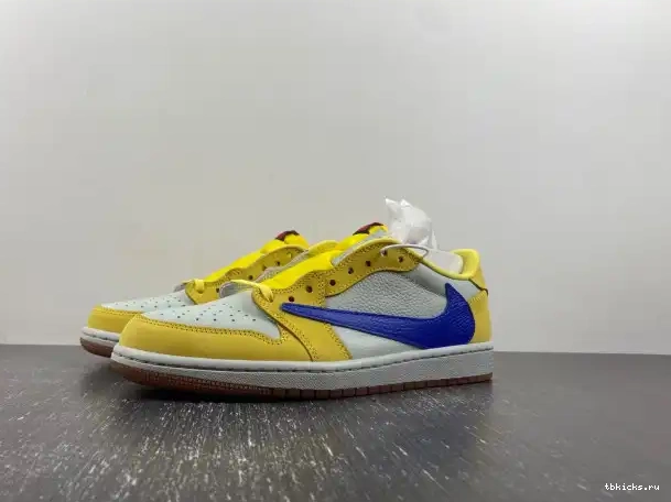 Reps TB Jordan Air 1 DZ4137-700 Canary Low OG x Travis Scott 0223