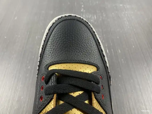 Rep TB Jordan WMNS 3 CK9246-067 Air Black Gold 0219