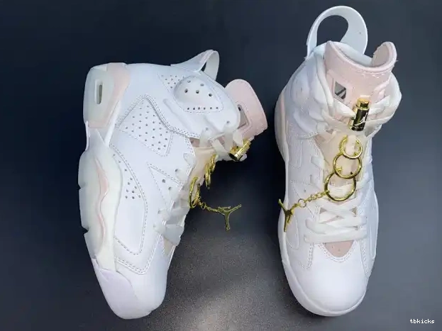 Reps TB Jordan 6 DH9696-100 Gold (W) Air Retro Hoops 0208