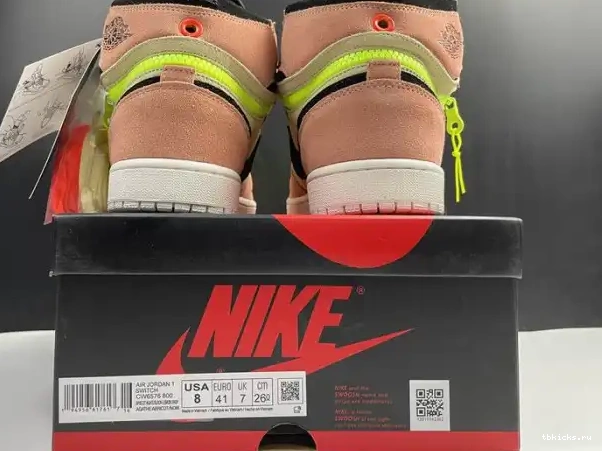 Reps TB CW6576-800 High Air Peach 1 Jordan Switch 0223