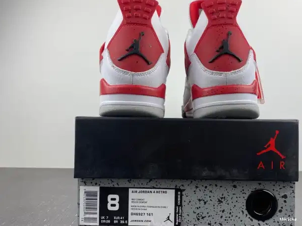 Cheap TB Red DH6927-161 Cement Jordan 4 Air 0208