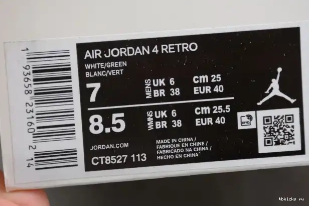 Cheap TB Jordan Green 4 Pine CT8527-113 Air 0212