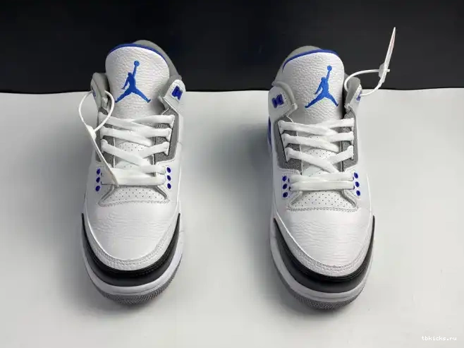 Cheap TB Blue CT8532-040 Retro Jordan White Air 3 0216