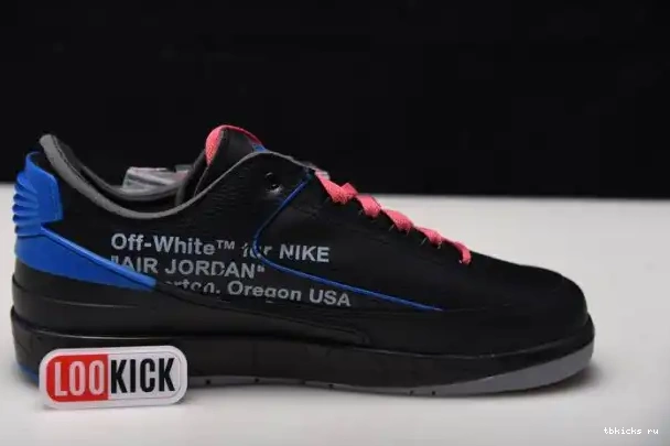 Rep TB DJ4375-004 Black SP Blue Retro 2 Jordan Off-White Low 0302